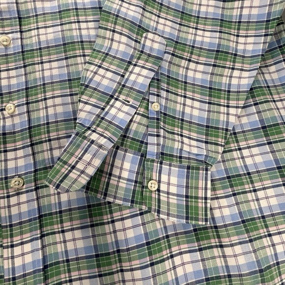 Ralph Lauren Button Classic Fit Pink Logo Down Long Sleeve Shirt XXL Spring - Picture 2 of 14